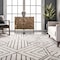 Nuloom Tatiana Soft Shaggy Textured Modern Diamond Fringe Area Rug 5ft 3in x 7ft 6in GCUW23A-508 - alternate 7